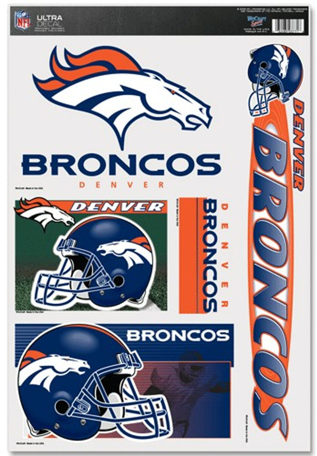 Calcomanía de los Denver Broncos 11x17 Ultra