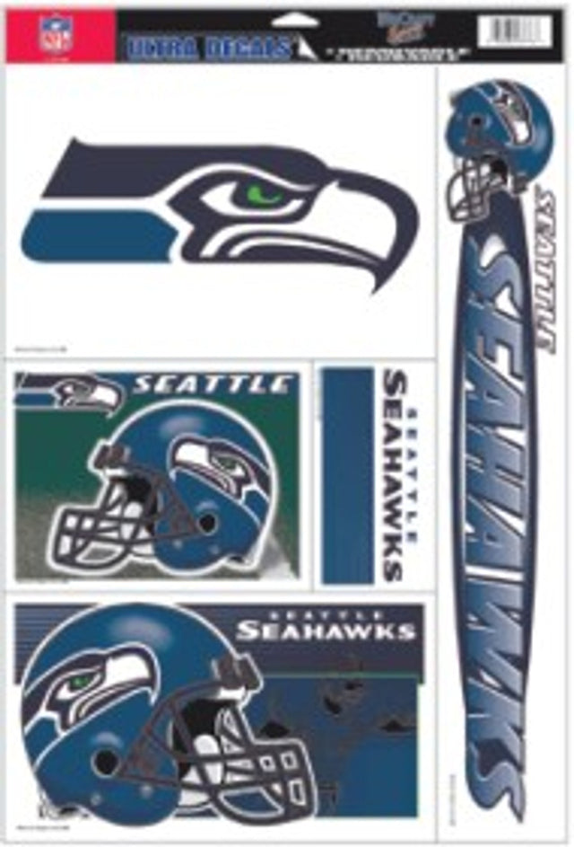 Calcomanía de los Seattle Seahawks de 11 x 17 pulgadas