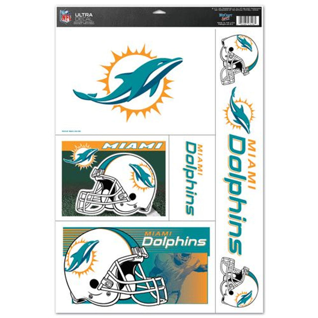 Calcomanía Ultra de los Miami Dolphins de 11 x 17 pulgadas