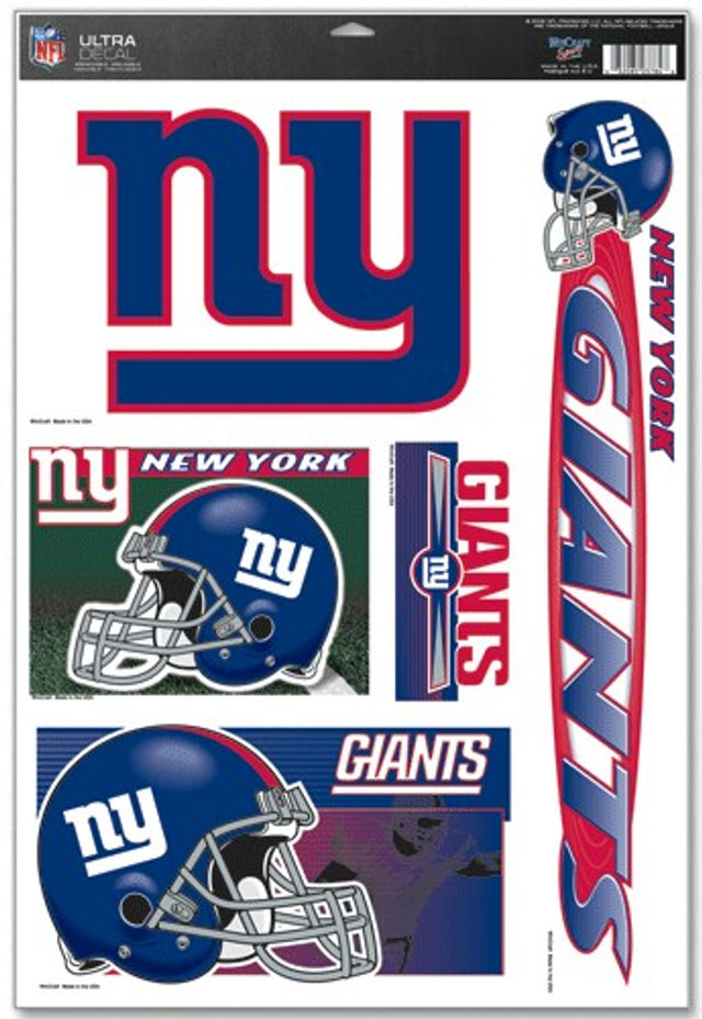 Calcomanía Ultra de los New York Giants de 11 x 17 pulgadas