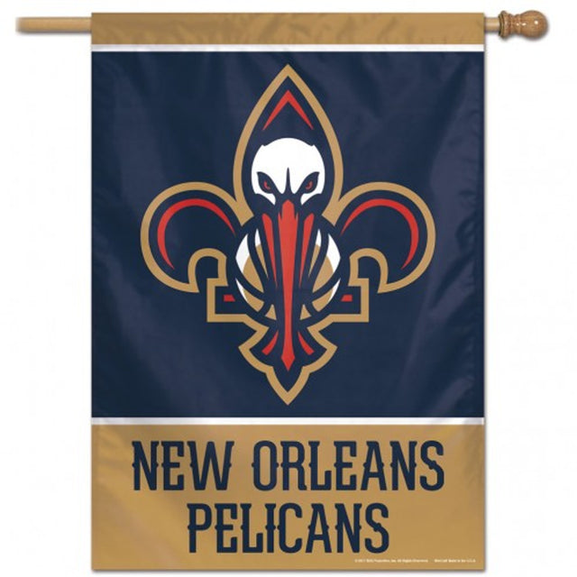 Banner vertical de los New Orleans Pelicans de 28 x 40 pulgadas