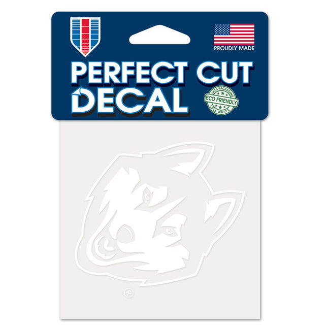 Connecticut Huskies Decal 4x4 Perfect Cut White