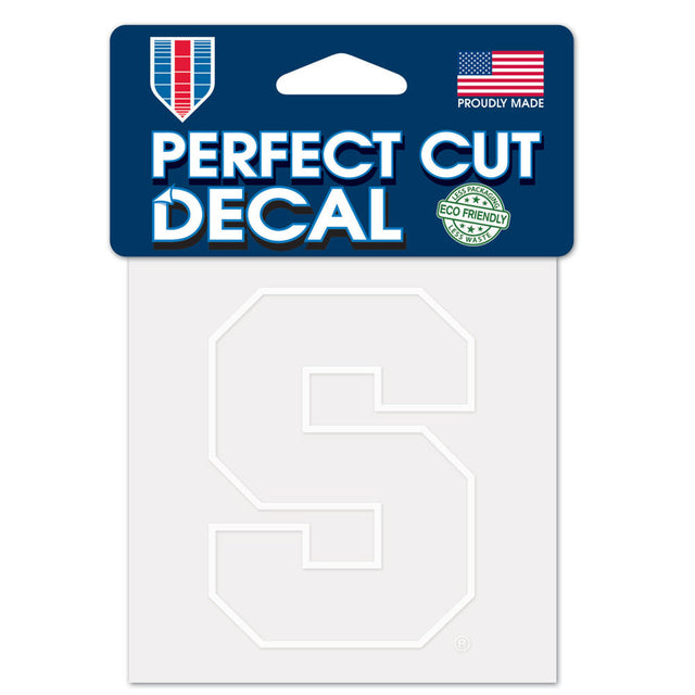 Syracuse Orange Decal 4x4 Perfect Cut White