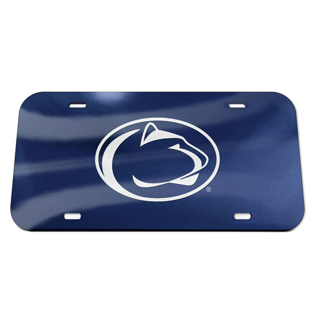 Penn State Nittany Lions License Plate - Crystal Mirror - Logo