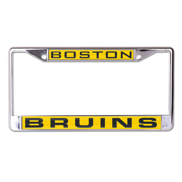 Boston Bruins License Plate Frame - Inlaid