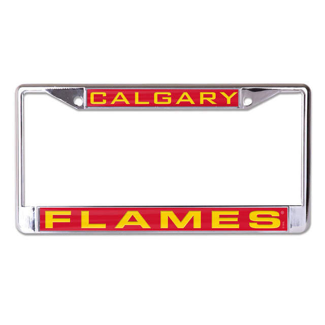 Calgary Flames License Plate Frame - Inlaid