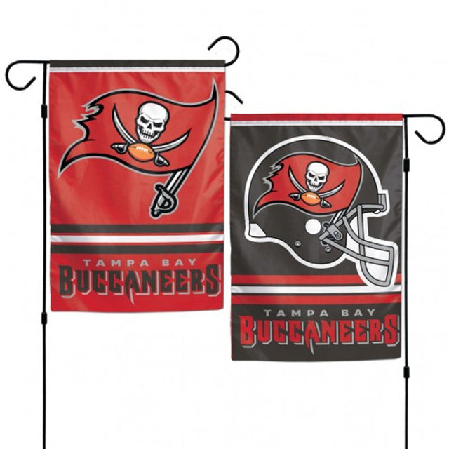 Bandera de los Tampa Bay Buccaneers de 12 x 18 pulgadas, estilo jardín, de 2 lados