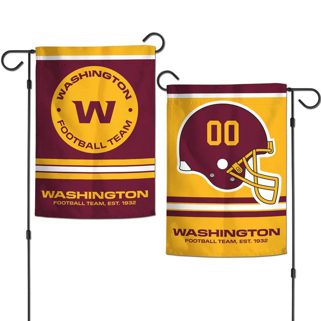 Bandera del equipo de fútbol de Washington, estilo jardín, 12 x 18, 2 lados