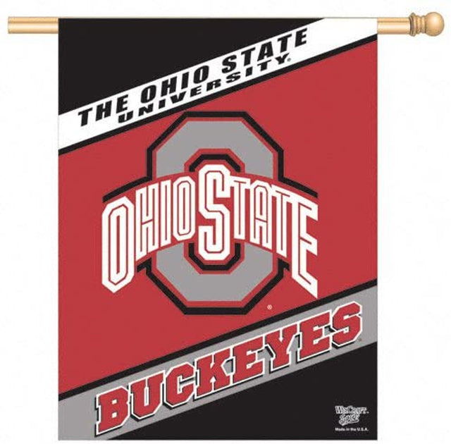 Banner de los Ohio State Buckeyes de 27 x 37 pulgadas, diseño alternativo vertical