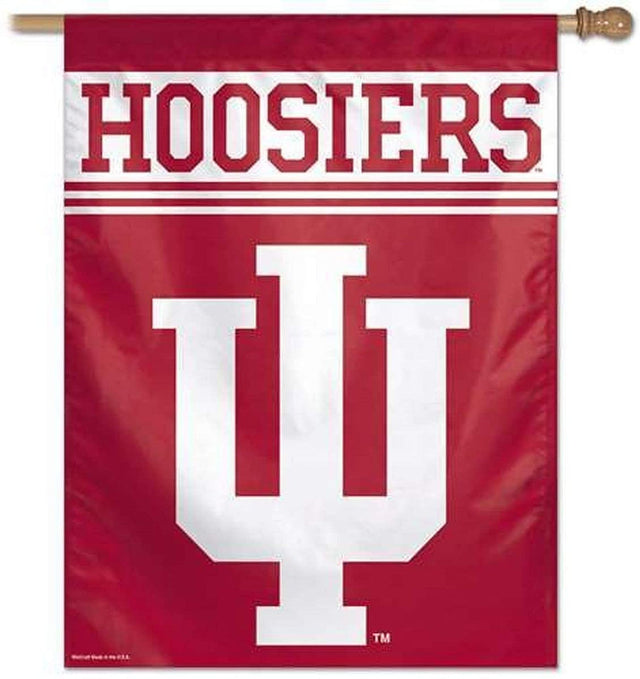 Bandera vertical de los Indiana Hoosiers de 27 x 37 pulgadas