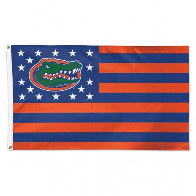 Bandera de los Florida Gators de 3 x 5 pulgadas, estilo de lujo, diseño de estrellas y rayas