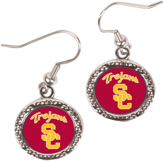 USC Trojans Earrings Round Style