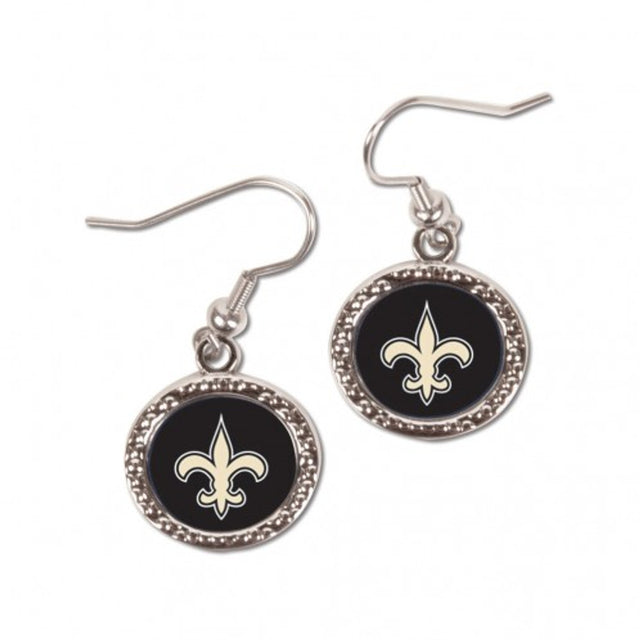 Pendientes de los New Orleans Saints de estilo redondo