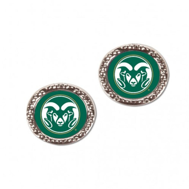 Pendientes estilo poste de los Colorado State Rams