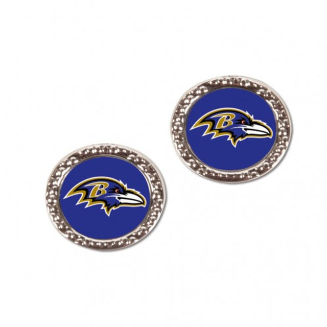 Pendientes de los Baltimore Ravens con diseño de poste