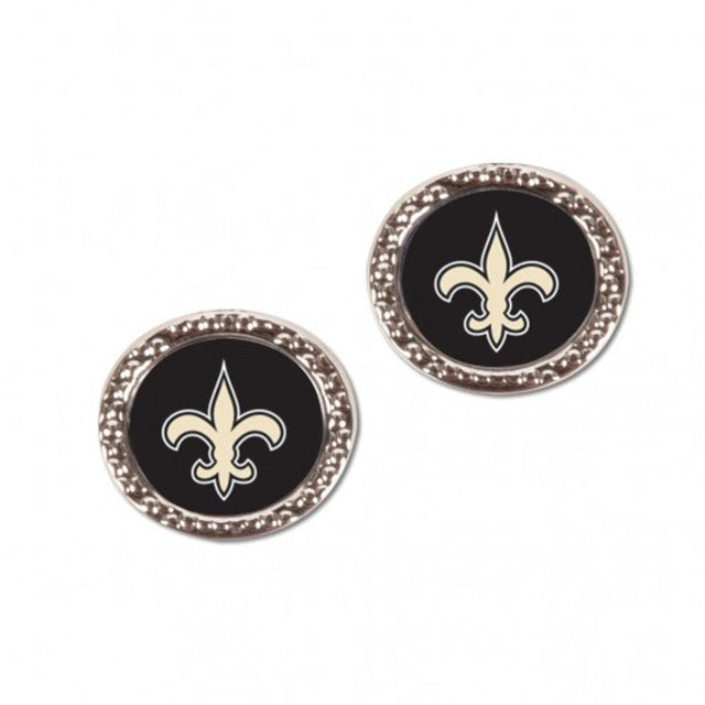 Pendientes de los New Orleans Saints con diseño de poste