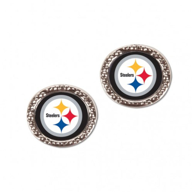 Pendientes de los Pittsburgh Steelers estilo poste