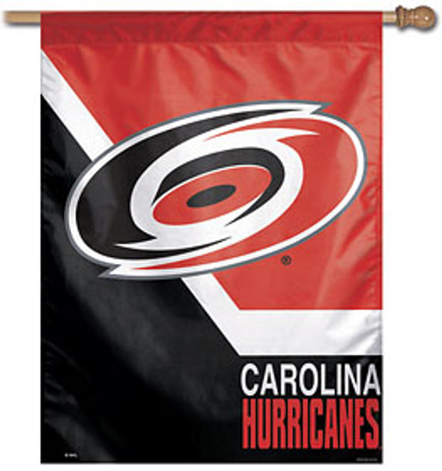 Banner vertical de los Carolina Hurricanes de 28 x 40 pulgadas