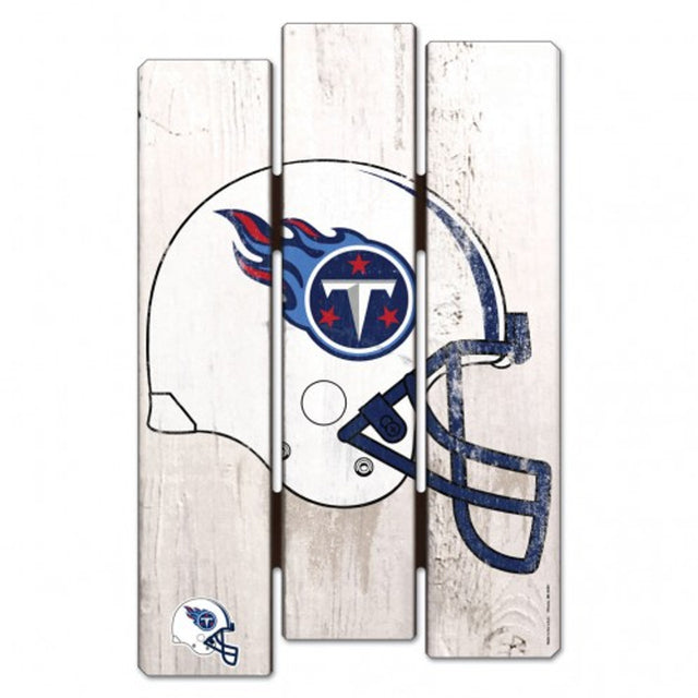 Letrero de los Tennessee Titans de 11 x 17 cm estilo valla de madera