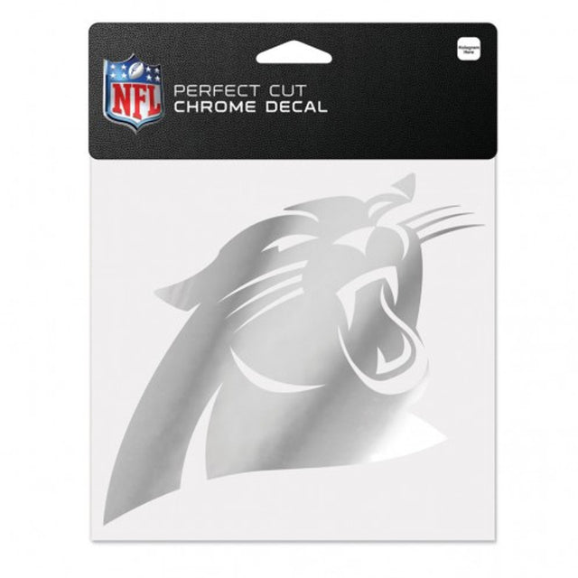 Carolina Panthers Decal 6x6 Perfect Cut Chrome