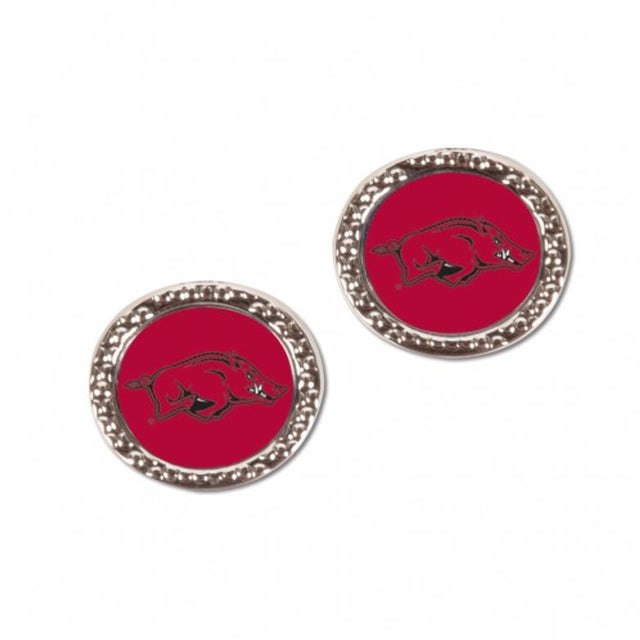 Pendientes estilo poste de los Arkansas Razorbacks