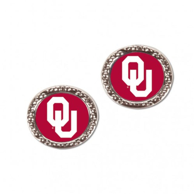 Pendientes estilo poste de los Oklahoma Sooners