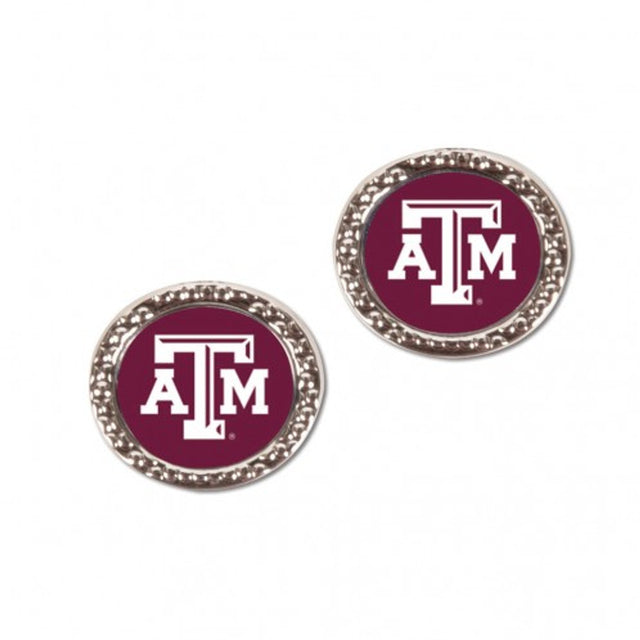 Pendientes estilo poste de los Texas A&amp;M Aggies