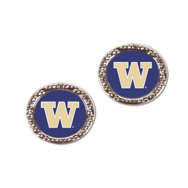 Pendientes estilo poste de los Washington Huskies