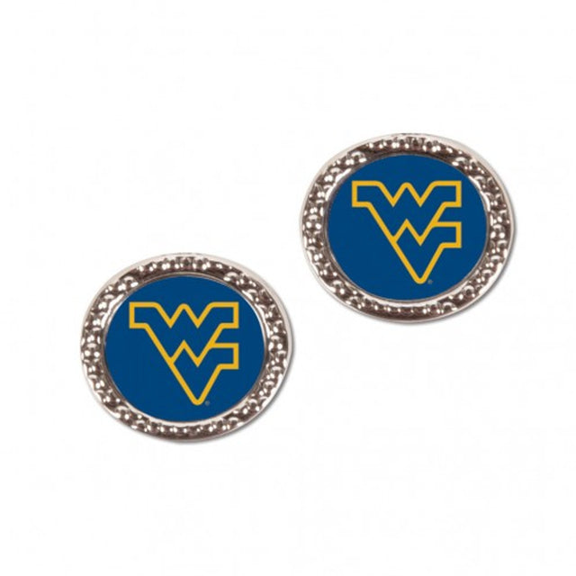 Pendientes estilo poste de los West Virginia Mountaineers