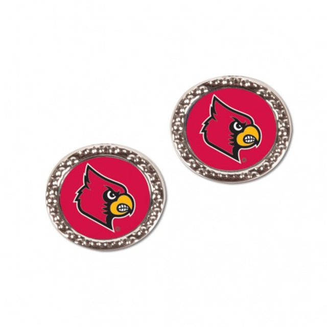 Pendientes estilo poste de los Louisville Cardinals