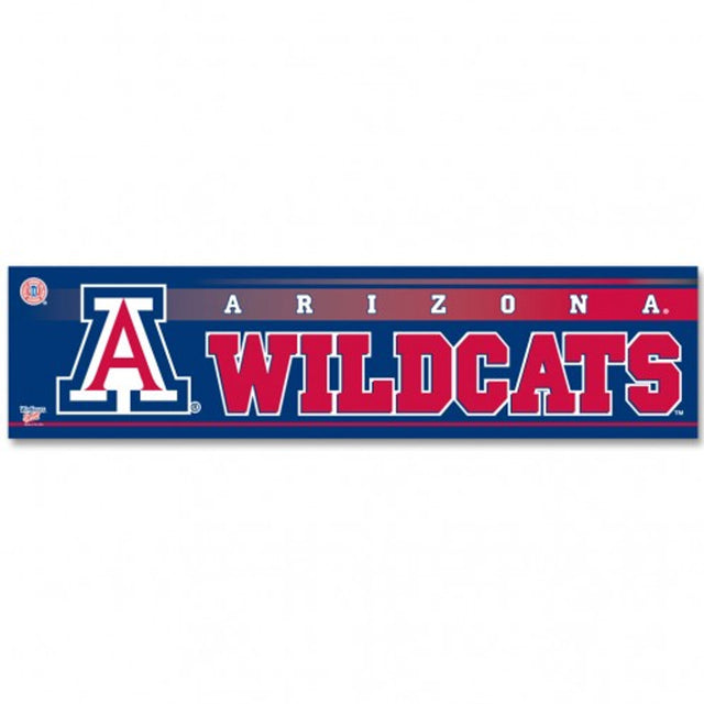 Calcomanía de Arizona Wildcats, estilo tira para parachoques de 3 x 12 pulgadas