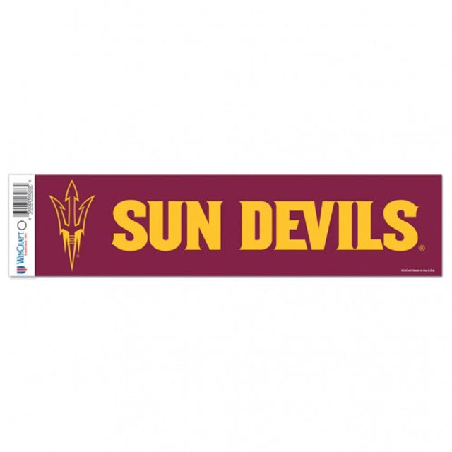 Calcomanía de Arizona State Sun Devils, estilo tira para parachoques de 3 x 12 pulgadas