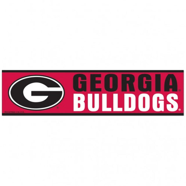 Georgia Bulldogs Decal 3x12 Bumper Strip Style