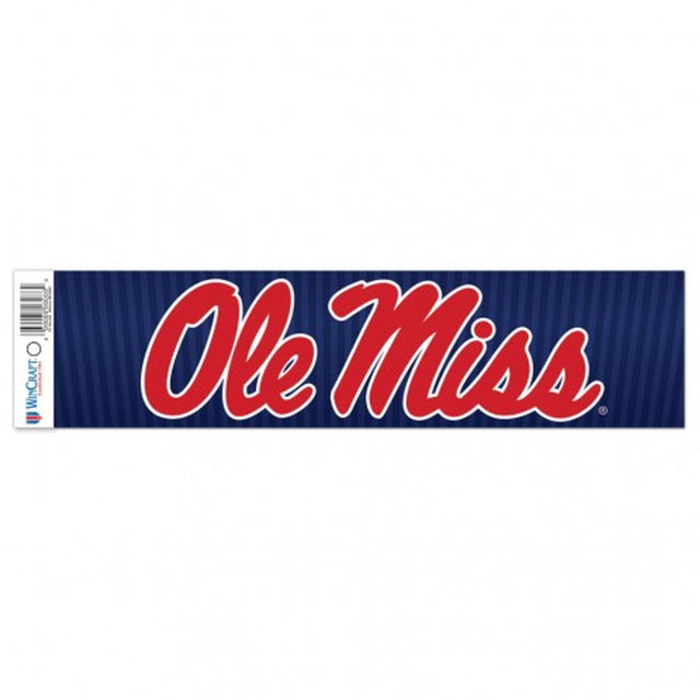 Mississippi Rebels Decal 3x12 Bumper Strip Style