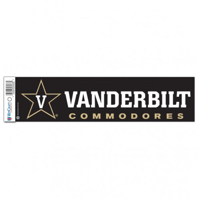 Calcomanía de Vanderbilt Commodores, estilo tira para parachoques de 3 x 12 pulgadas