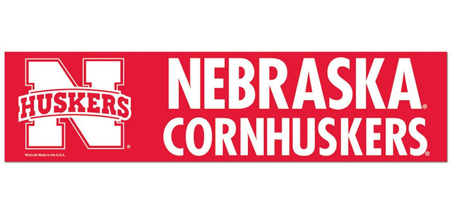 Pegatina para el parachoques de los Nebraska Cornhuskers