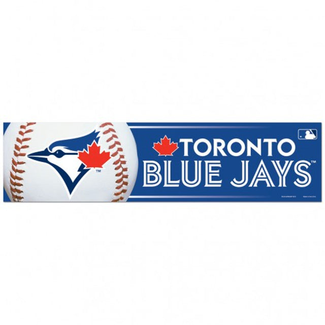 Calcomanía de Toronto Blue Jays, estilo tira para parachoques de 3 x 12 pulgadas