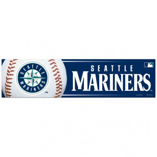 Calcomanía de los Seattle Mariners, estilo tira para parachoques de 3 x 12 pulgadas