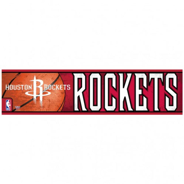 Houston Rockets Decal 3x12 Bumper Strip Style