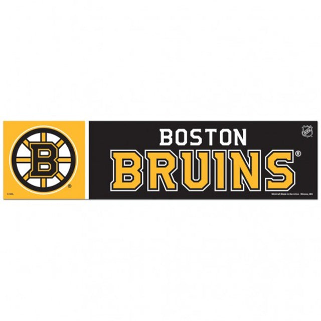 Calcomanía de los Boston Bruins, estilo tira para parachoques de 3 x 12 pulgadas