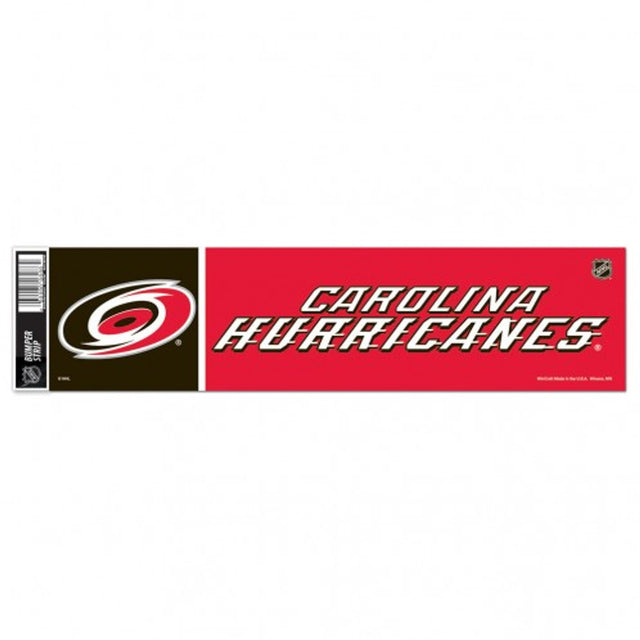 Calcomanía de Carolina Hurricanes de 3 x 12 pulgadas, estilo tira para parachoques