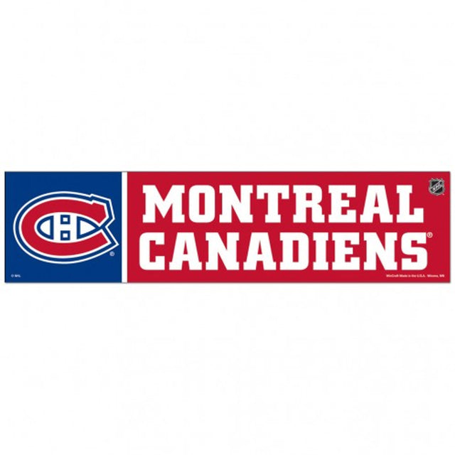 Montreal Canadiens Decal 3x12 Bumper Strip Style