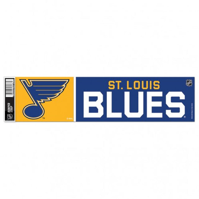 Calcomanía de St. Louis Blues de 3 x 12 pulgadas para parachoques