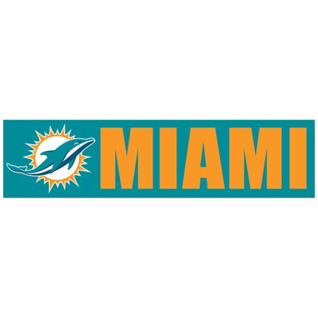 Calcomanía para parachoques de los Miami Dolphins