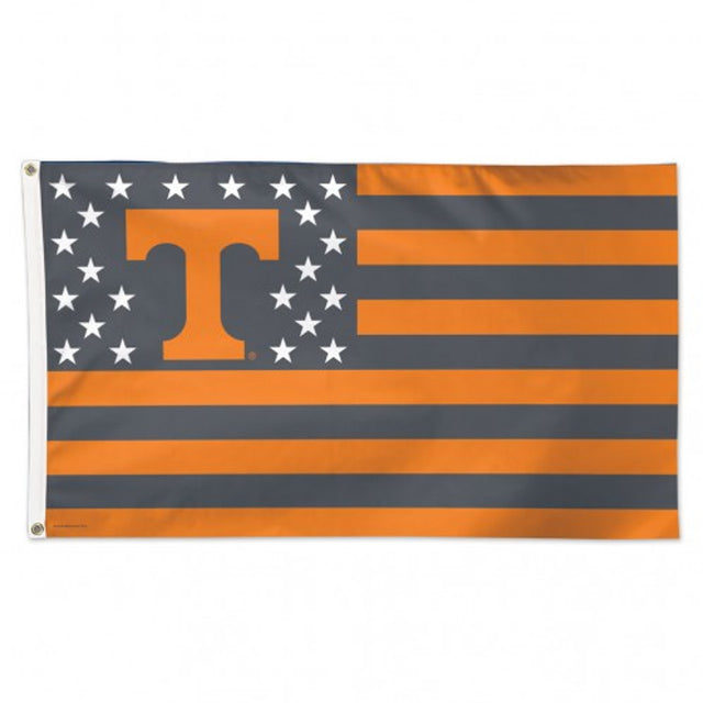 Bandera de los Voluntarios de Tennessee, estilo de lujo, diseño de estrellas y rayas, 3 x 5