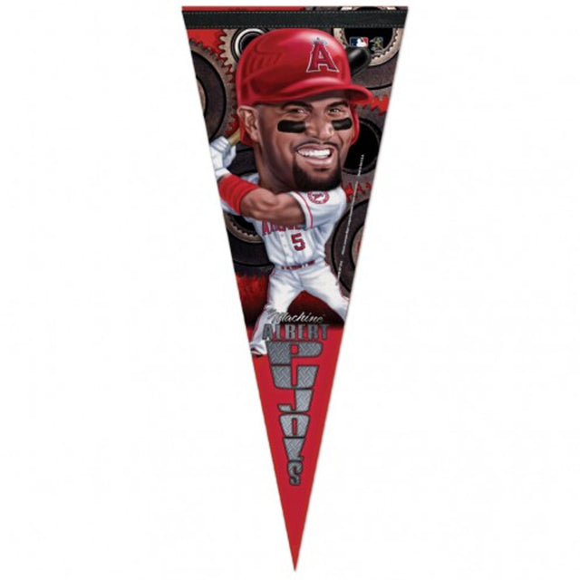 Banderín de los Ángeles Angels de 12 x 30, estilo premium, Albert Pujols Design CO