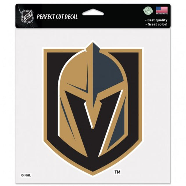 Calcomanía de Vegas Golden Knights de 8 x 8 pulgadas, corte perfecto y color