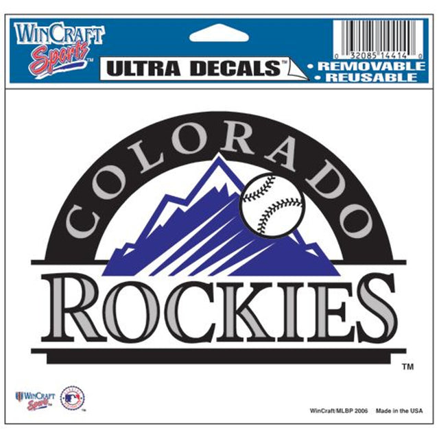 Calcomanía de los Colorado Rockies, 5 x 6, color ultra