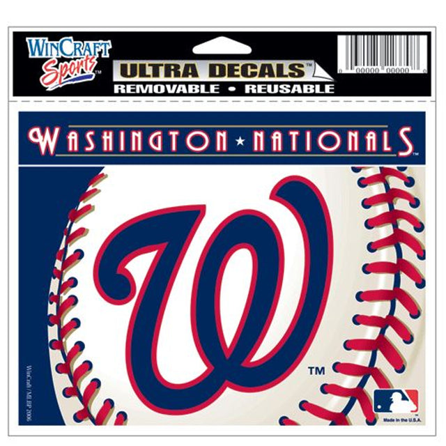 Calcomanía de los Washington Nationals de 5 x 6 pulgadas en color ultra