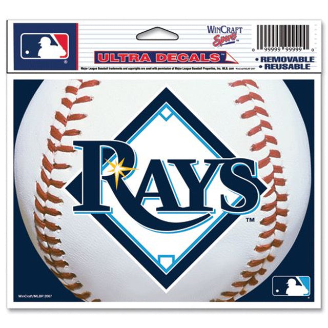 Calcomanía de los Tampa Bay Rays de 5 x 6 pulgadas en color ultra